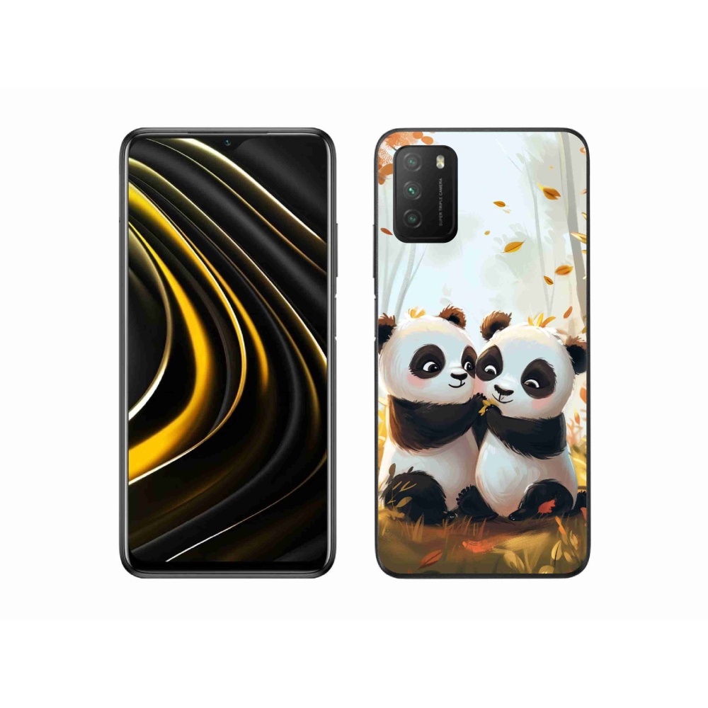 Gelový kryt mmCase na Xiaomi Poco M3 - pandy
