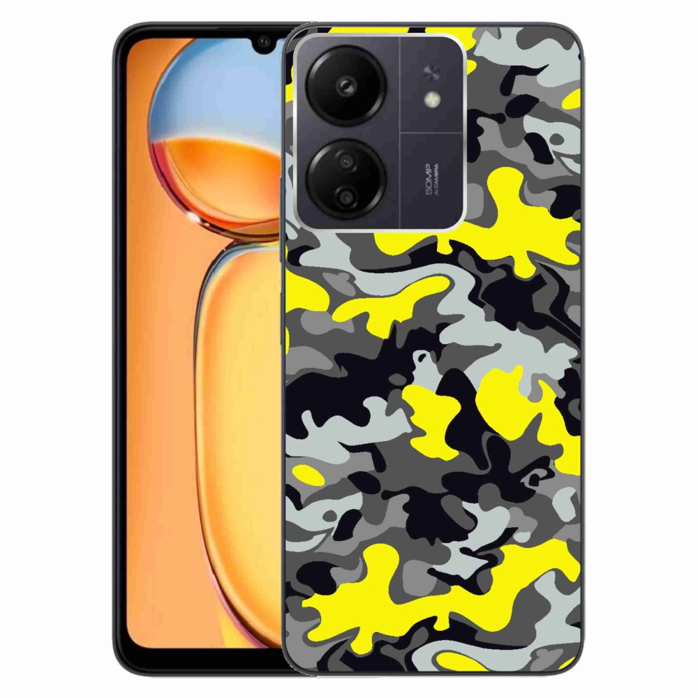 Gelový kryt mmCase na Xiaomi Poco C65/Redmi 13C - maskáčový vzor 6