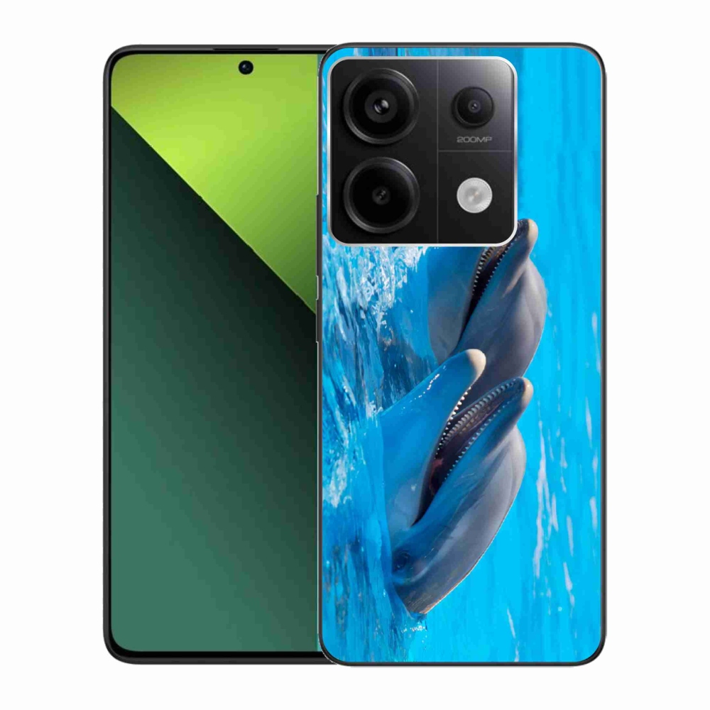 Gelový kryt mmCase na Xiaomi Redmi Note 13 Pro 5G/Poco X6 5G - delfíni