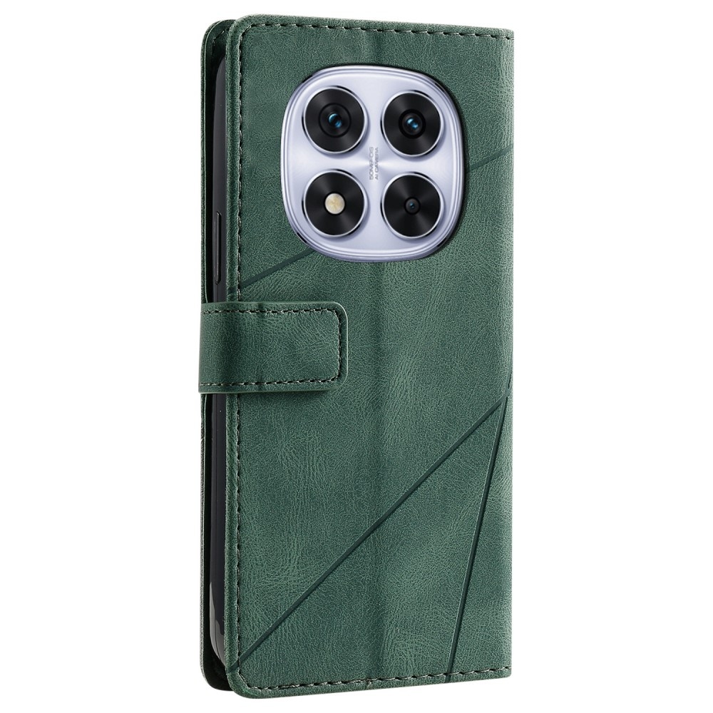 Lines knížkové pouzdro na Xiaomi Redmi Note 14 Pro 5G/Poco X7 5G/Note 14 Pro+ 5G - zelené