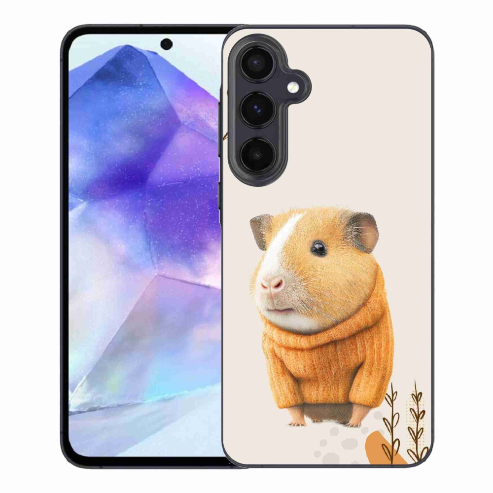 Gelový kryt mmCase na Samsung Galaxy A55 5G - morče ve svetru