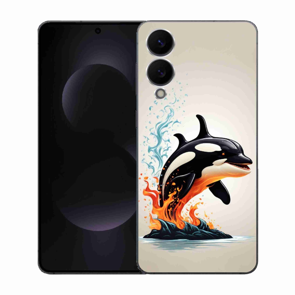 Gelový kryt mmCase na Samsung Galaxy S25 Edge - kosatka