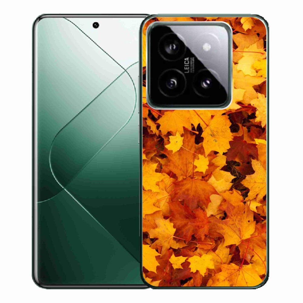 Gelový kryt mmCase na Xiaomi 14 Pro - javorové listy