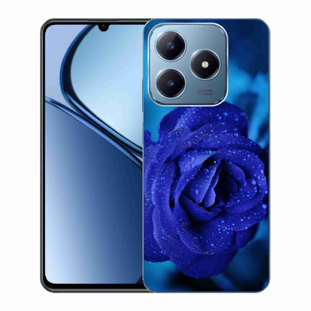 Gelový obal mmCase na Realme C63 - modrá růže