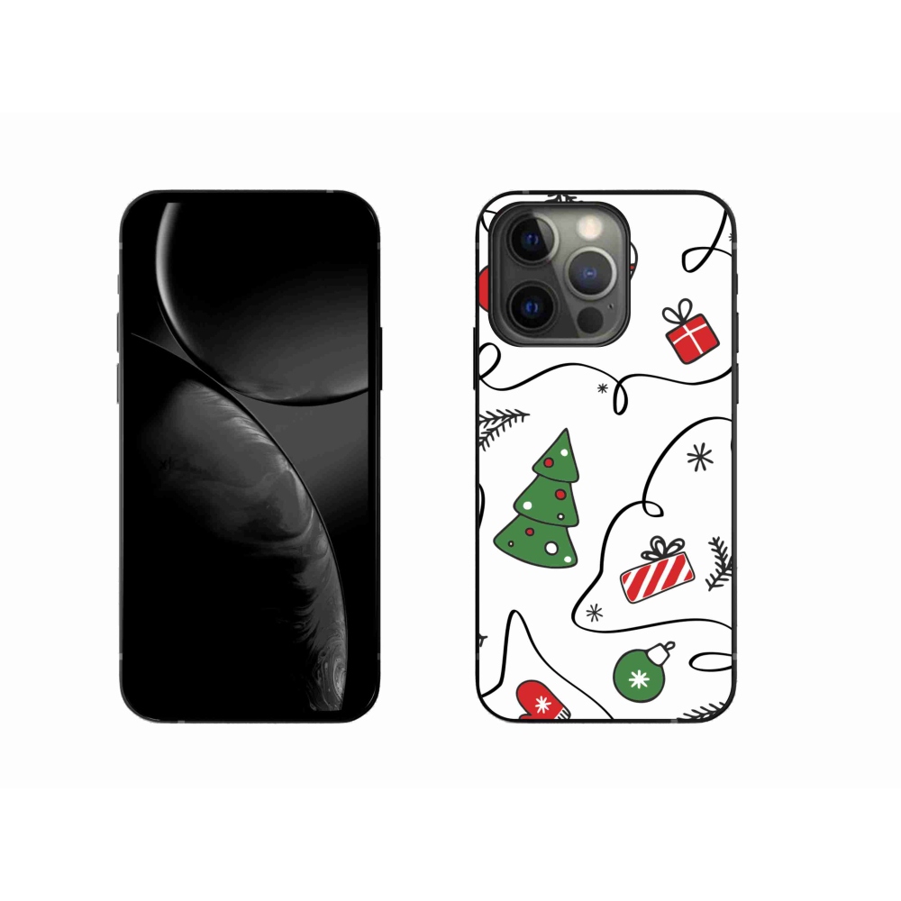 Gelový kryt mmCase na iPhone 13 Pro 6.1 - vánoční motivy