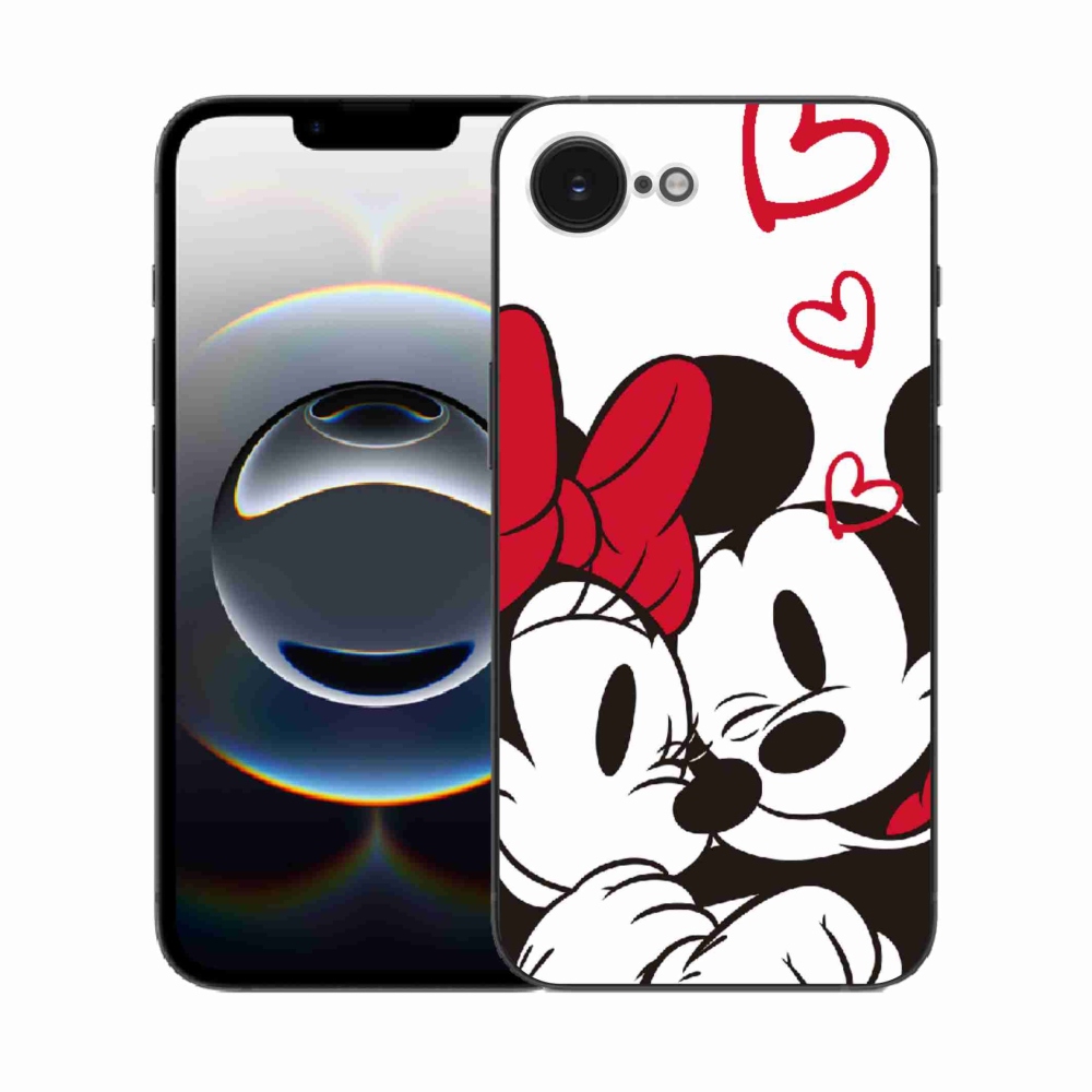 Gelový kryt mmCase na iPhone 16e - minnie a mickey