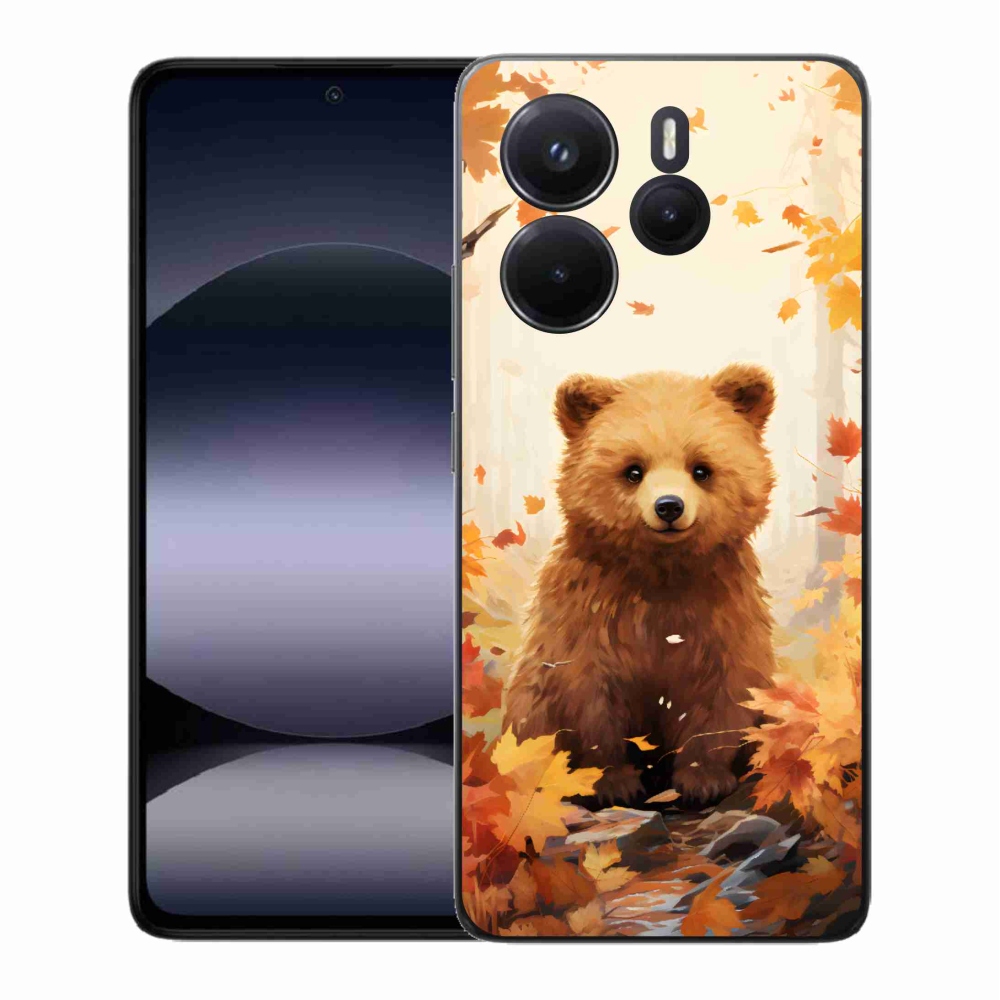 Gelový kryt mmCase na Xiaomi Redmi Note 14 - medvěd v lese