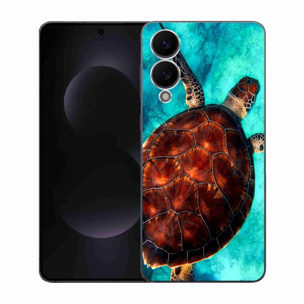 Gelový kryt mmCase na Samsung Galaxy S25 Edge - želva