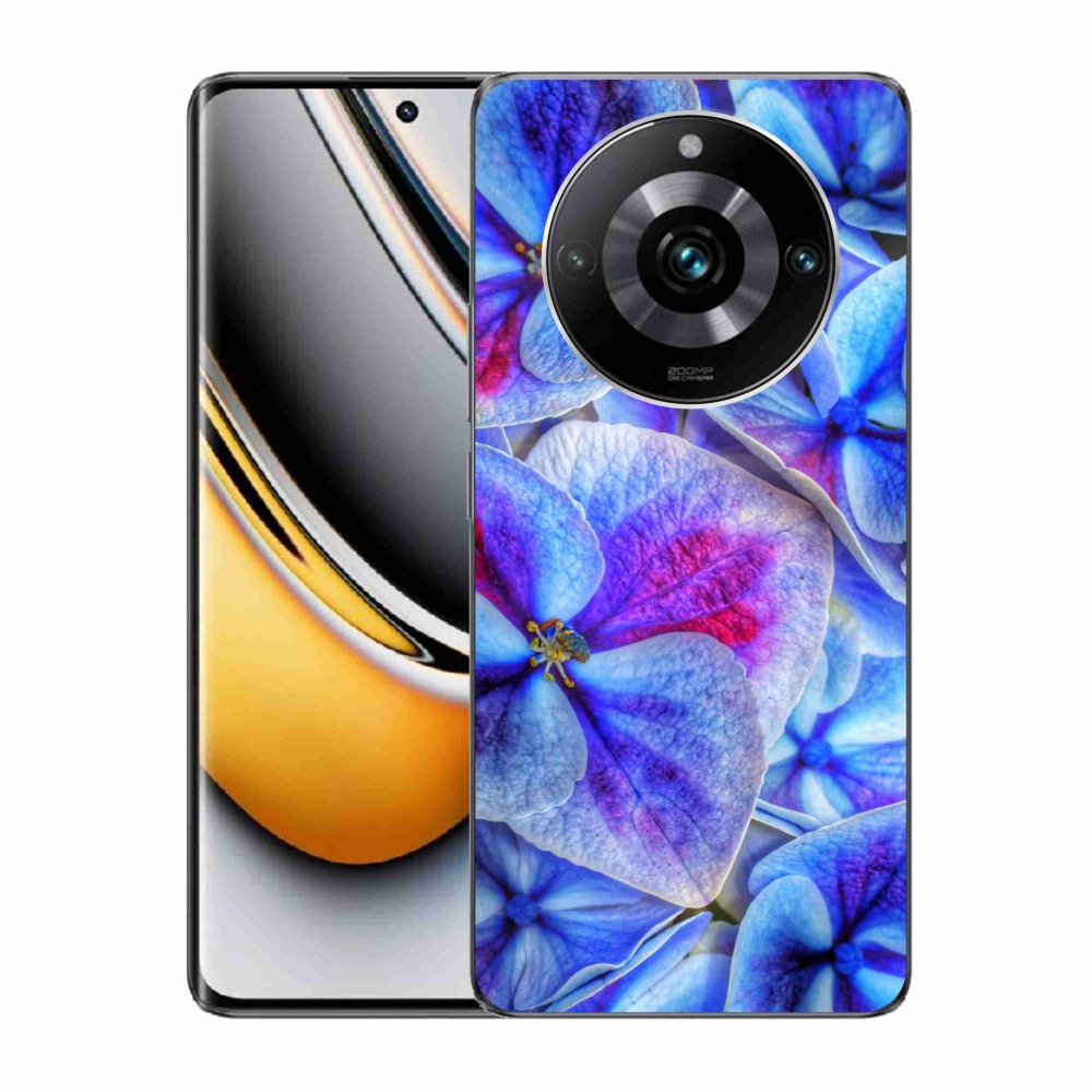 Gelový kryt mmCase na Realme 11 Pro/11 Pro+ - modré květy 1