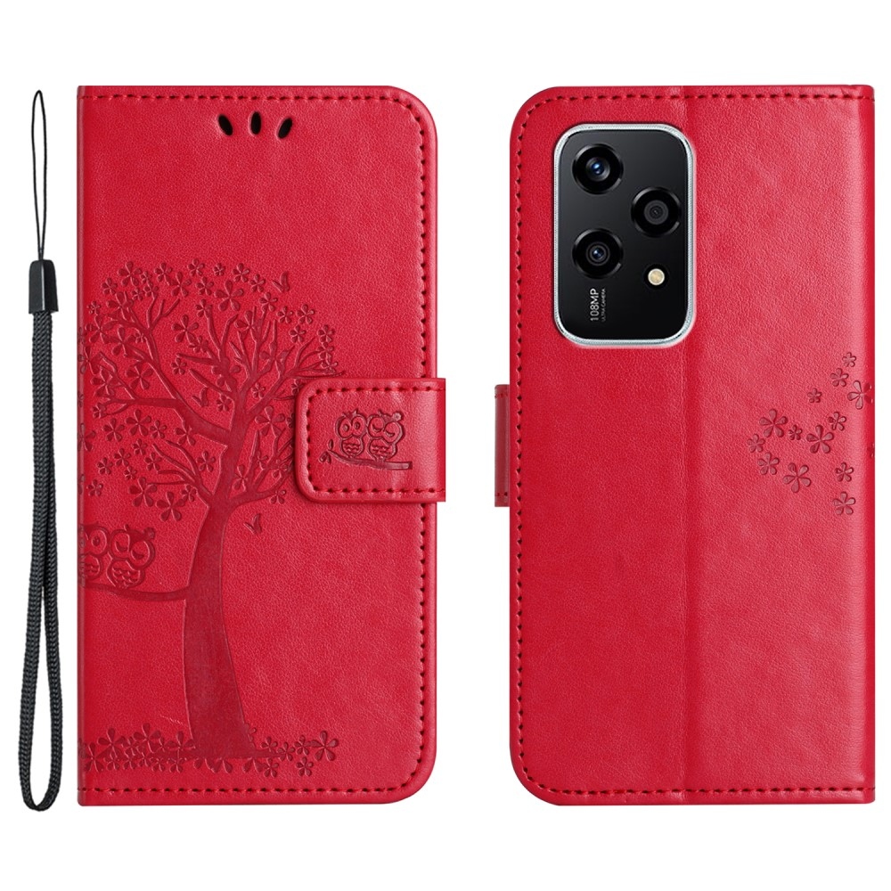 Tree knížkové pouzdro na Honor 200 Lite 5G - červené