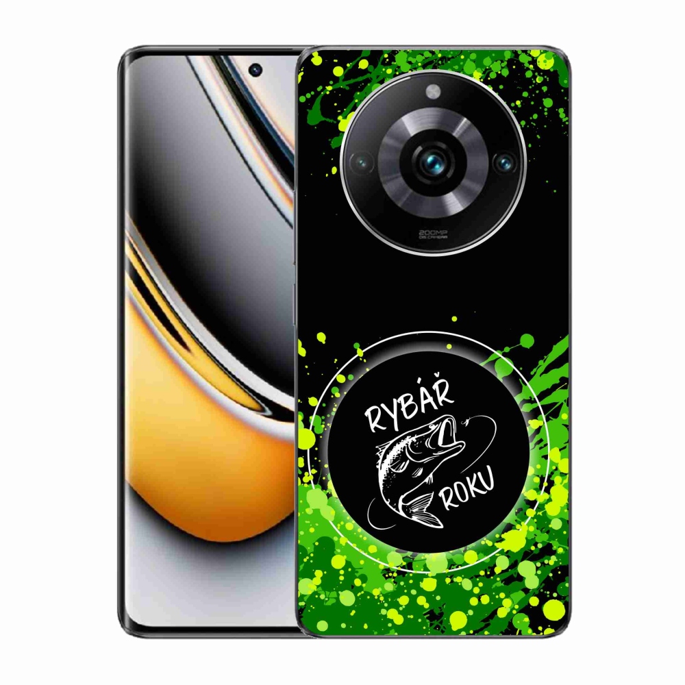 Gelový kryt mmCase na Realme 11 Pro/11 Pro+ - rybář roku černé pozadí