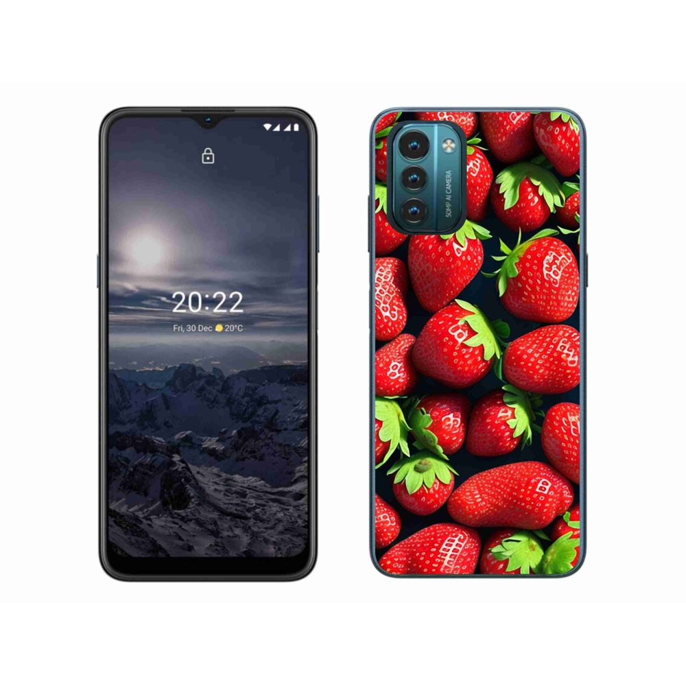 Gelový kryt mmCase na Nokia G11/G21 - jahody