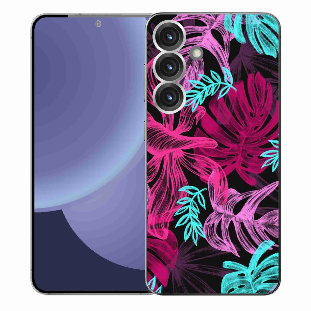 Gelový kryt mmCase na Samsung Galaxy S25+ - květiny 1