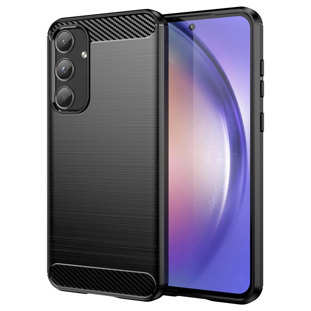 Carbon odolný gelový obal Samsung Galaxy A55 5G - černý