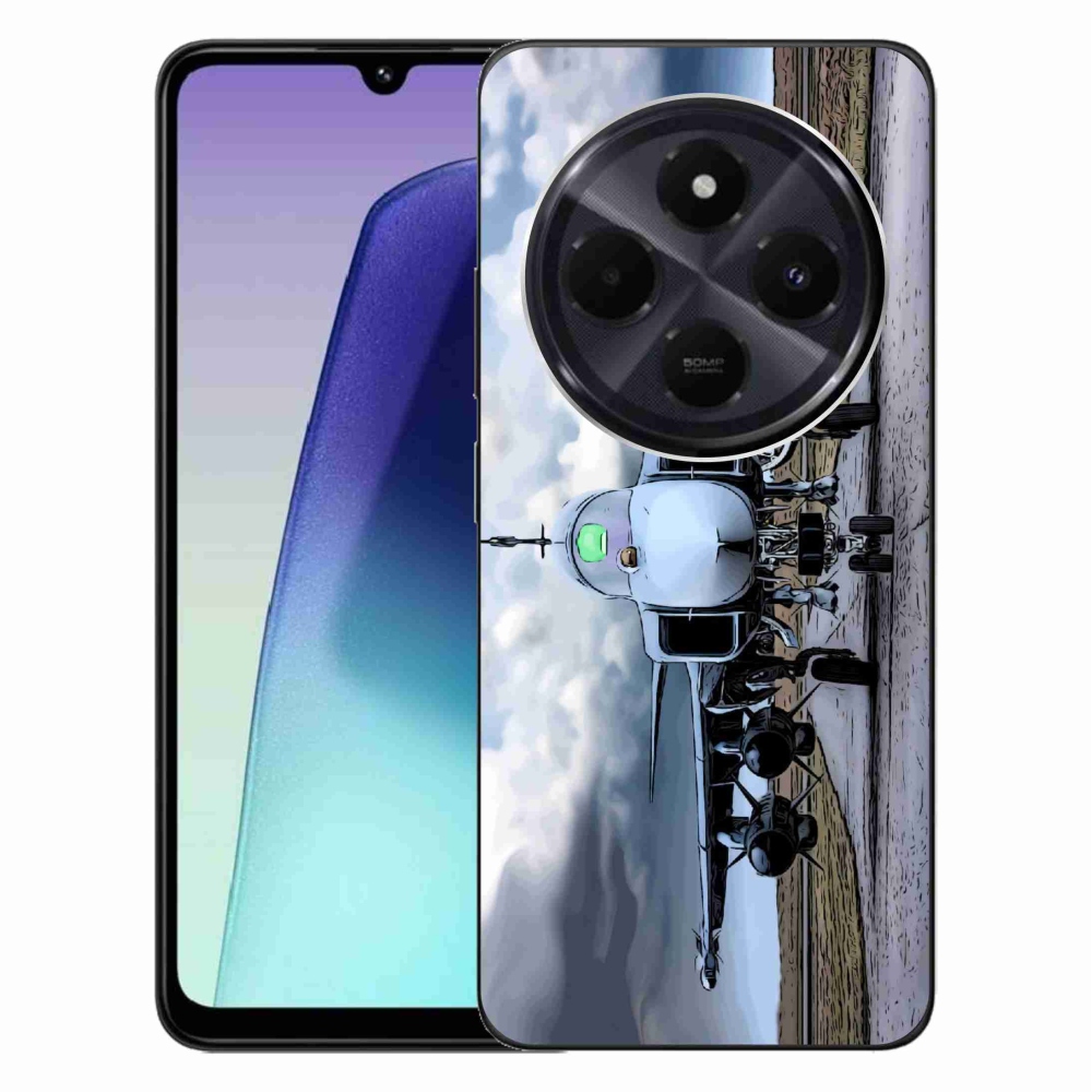 Gelový kryt mmCase na Xiaomi Redmi 14C/Poco C75 - vojenské letadlo
