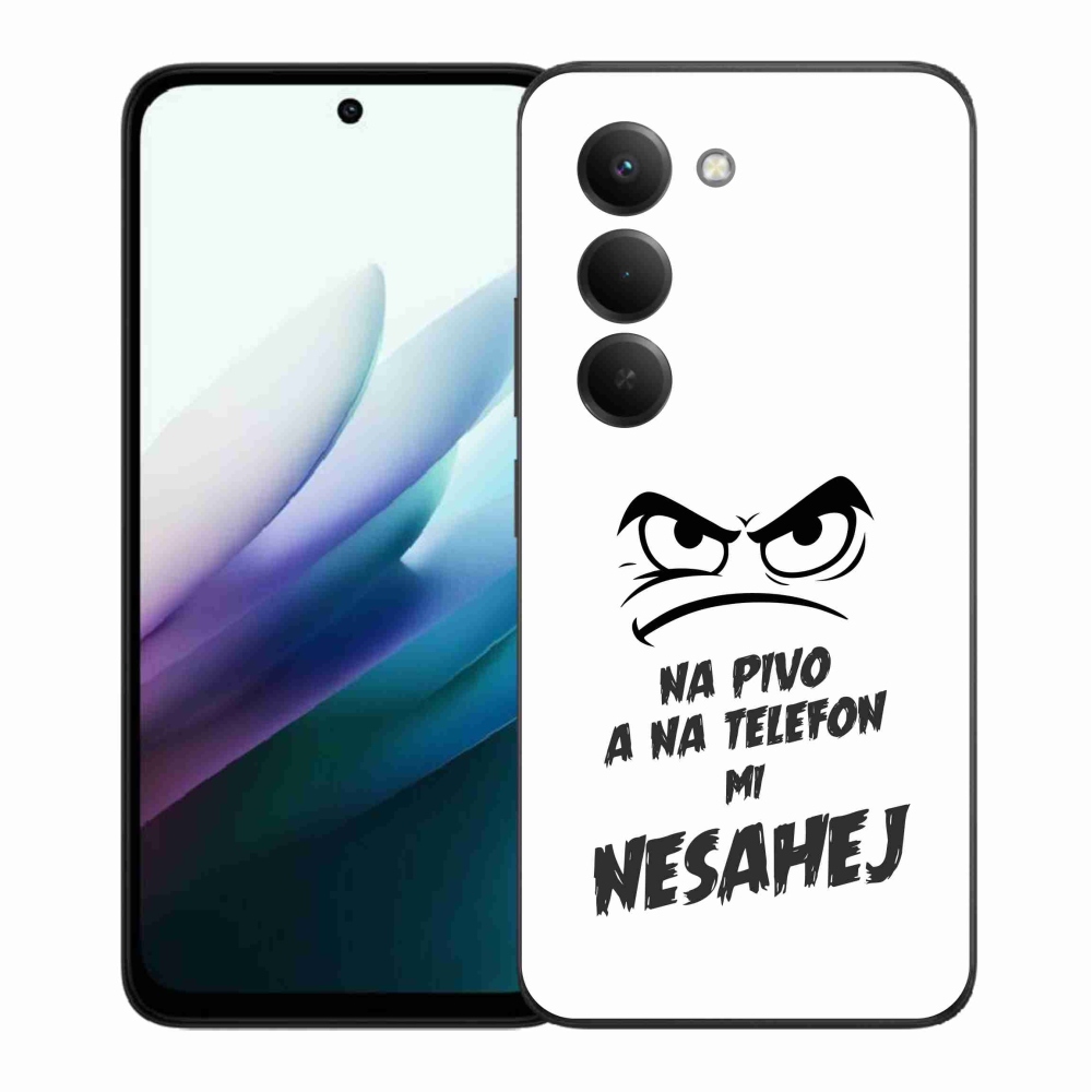 Gelový kryt mmCase na Xiaomi Redmi 15 4G/5G (171mm) - pivní motiv 2 bílé pozadí