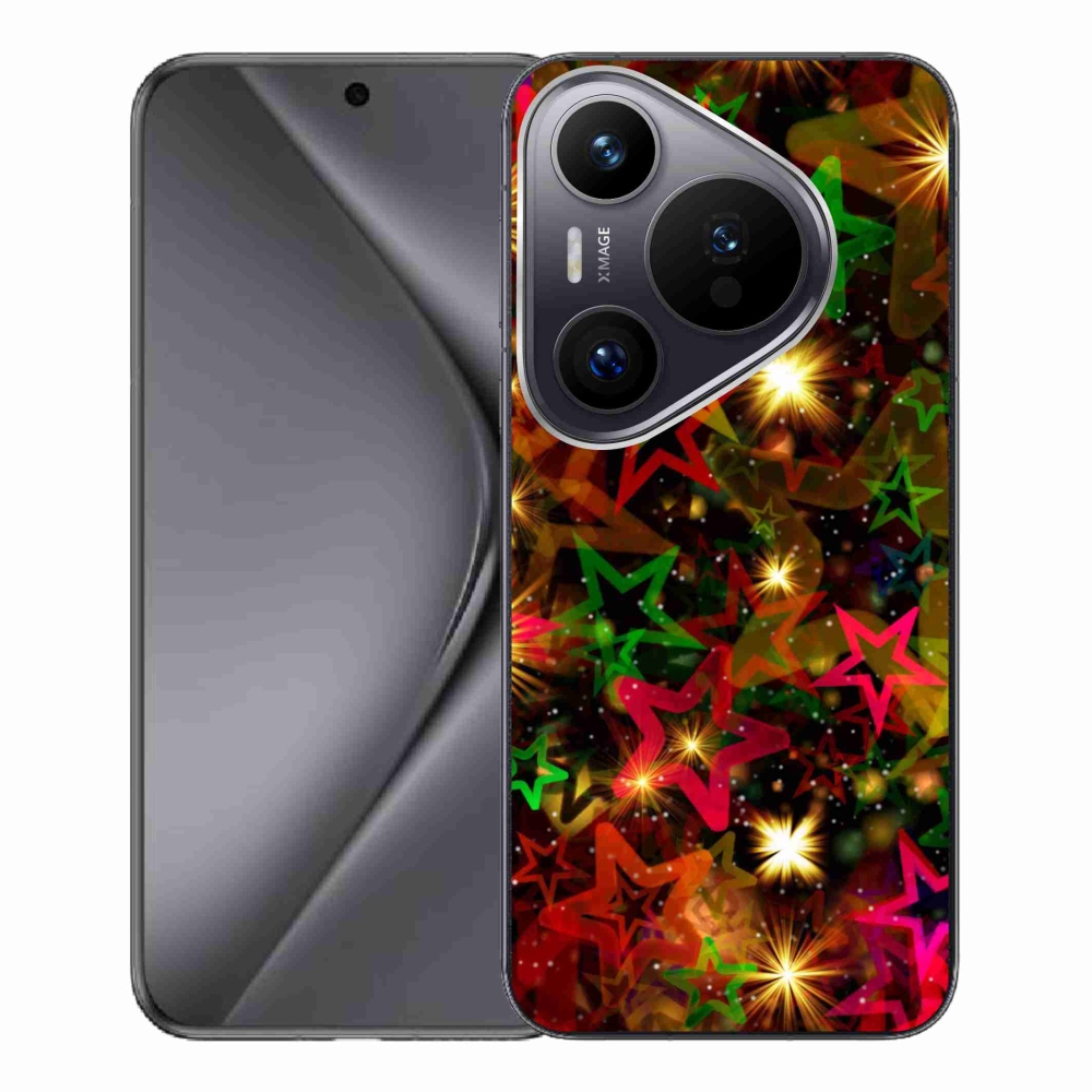 Gelový kryt mmCase na Huawei Pura 70 Pro - barevné hvězdičky