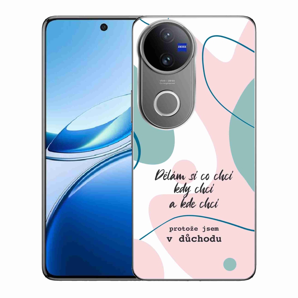 Gelový kryt mmCase na Vivo V50 5G - vtipný text 10 bílé pozadí