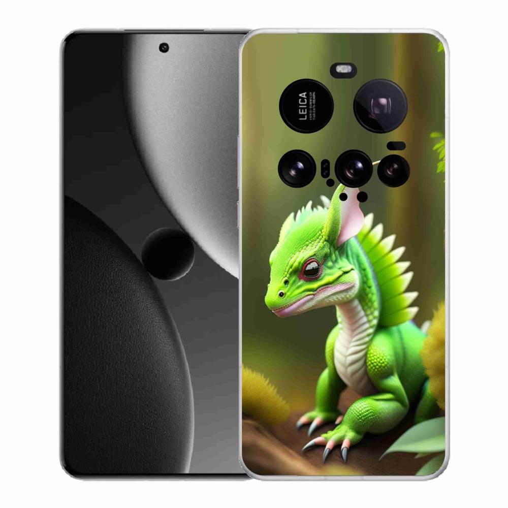 Gelový kryt mmCase na Xiaomi 15 Ultra - zelený dráček