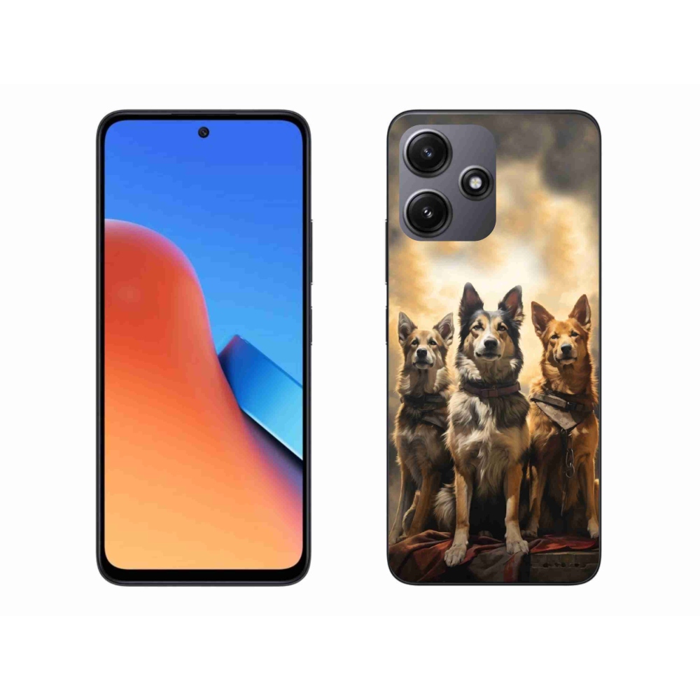 Gelový kryt mmCase na Xiaomi Redmi 12 5G - tři psi