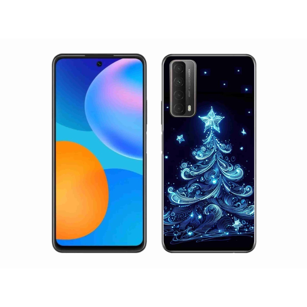 Gelový kryt mmCase na Huawei P Smart (2021) - neonový vánoční stromek 4