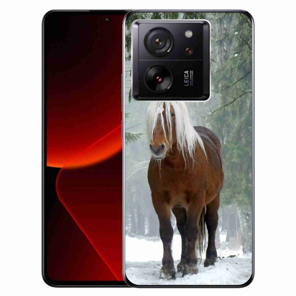 Gelový obal mmCase na Xiaomi 13T/13T Pro - kůň v lese