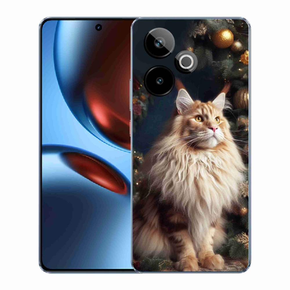 Gelový kryt mmCase na Realme GT 7 5G/GT 7T 5G - kočka u stromku