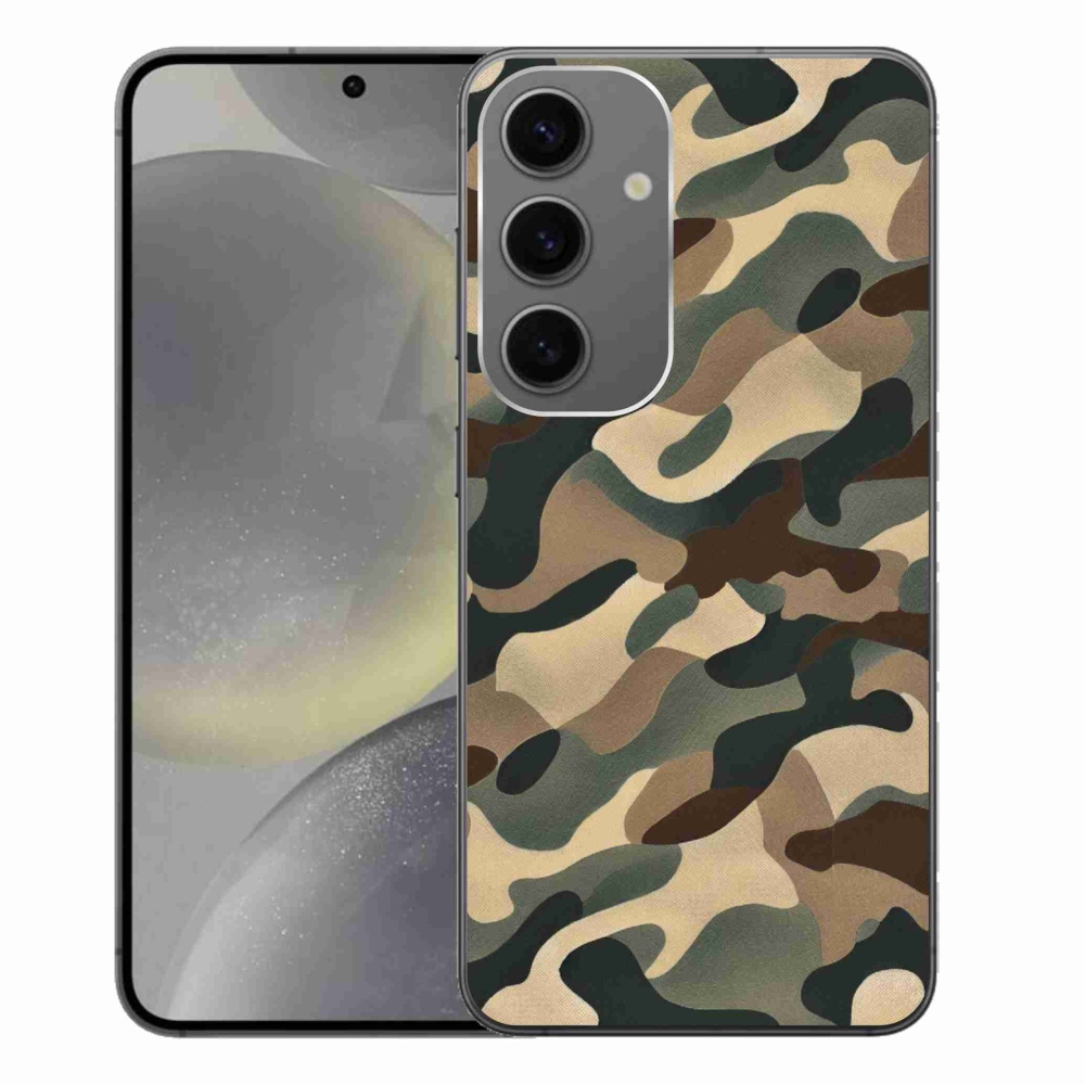 Gelový kryt mmCase na Samsung Galaxy S24+ - maskáčový vzor 11