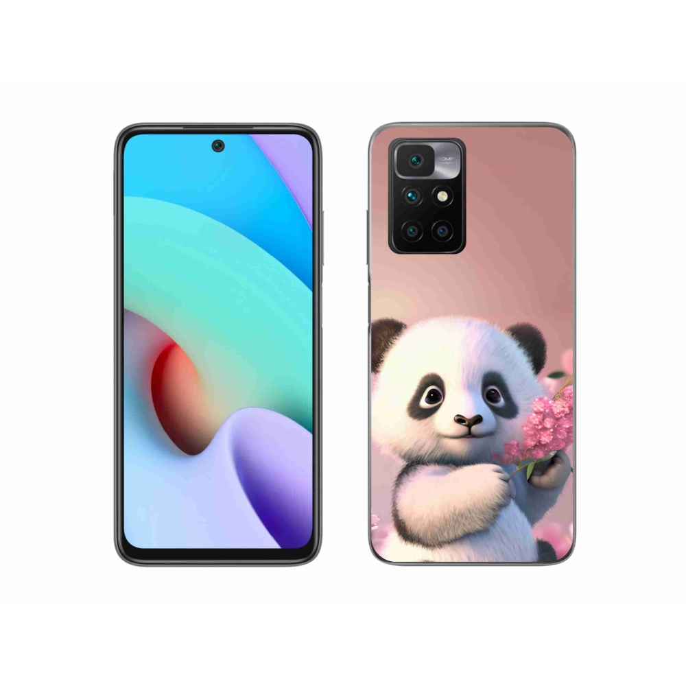 Gelový kryt mmCase na Xiaomi Redmi 10/Redmi 10 (2022) - roztomilá panda