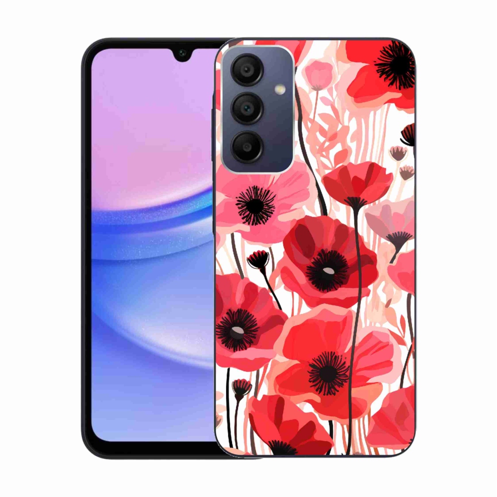 Gelový kryt mmCase na Samsung Galaxy A15 4G/5G - vlčí mák 1