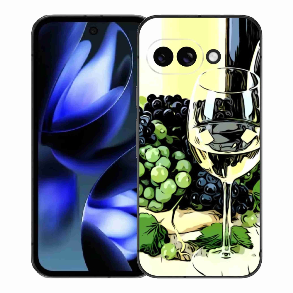 Gelový kryt mmCase na Google Pixel 9a - sklenka vína