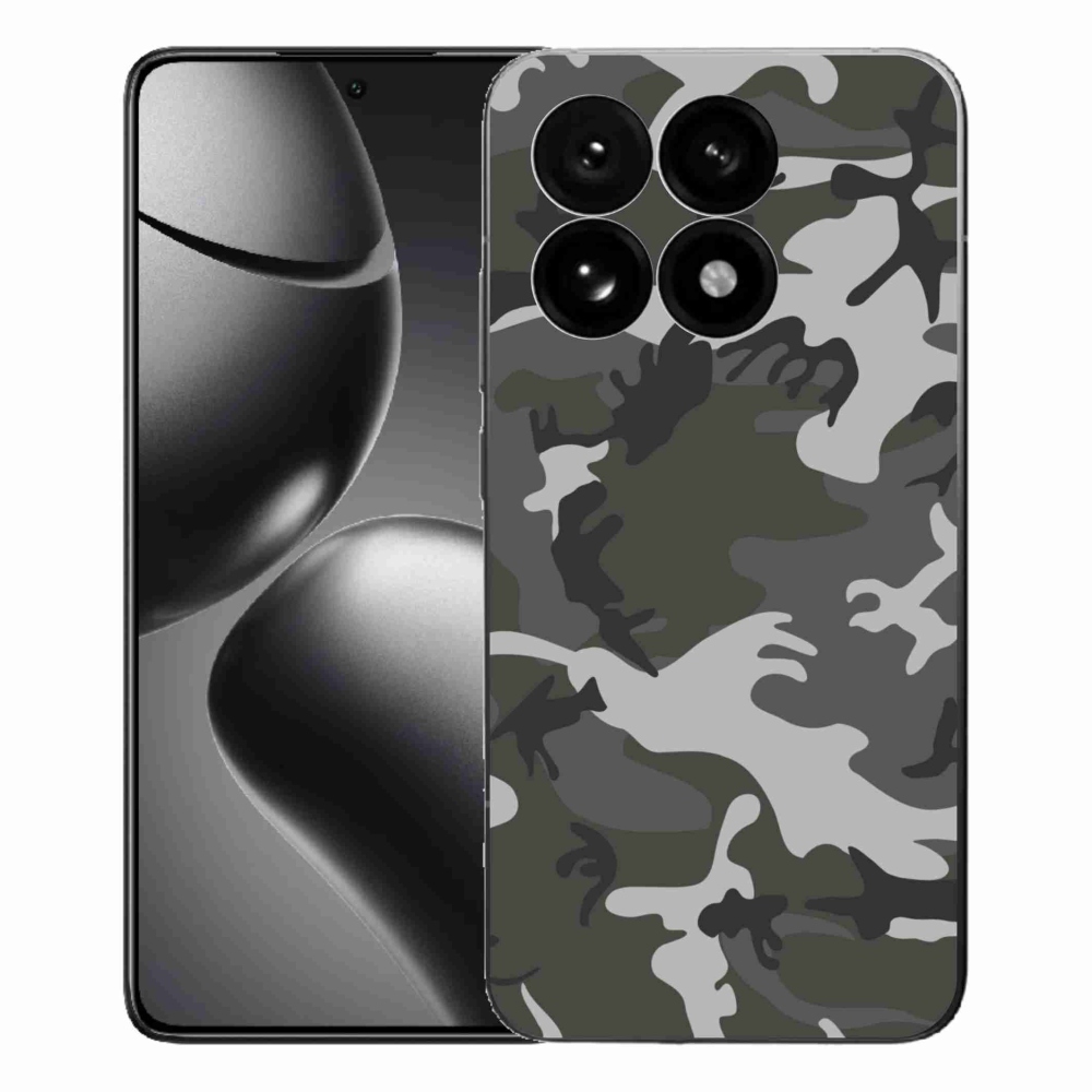 Gelový kryt mmCase na Xiaomi 15T - maskáčový vzor