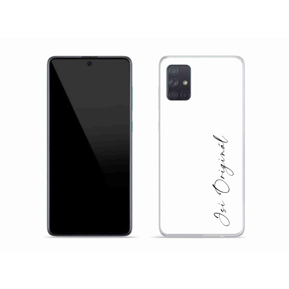 Gelový kryt mmCase na Samsung Galaxy A51 - jsi originál bílé pozadí