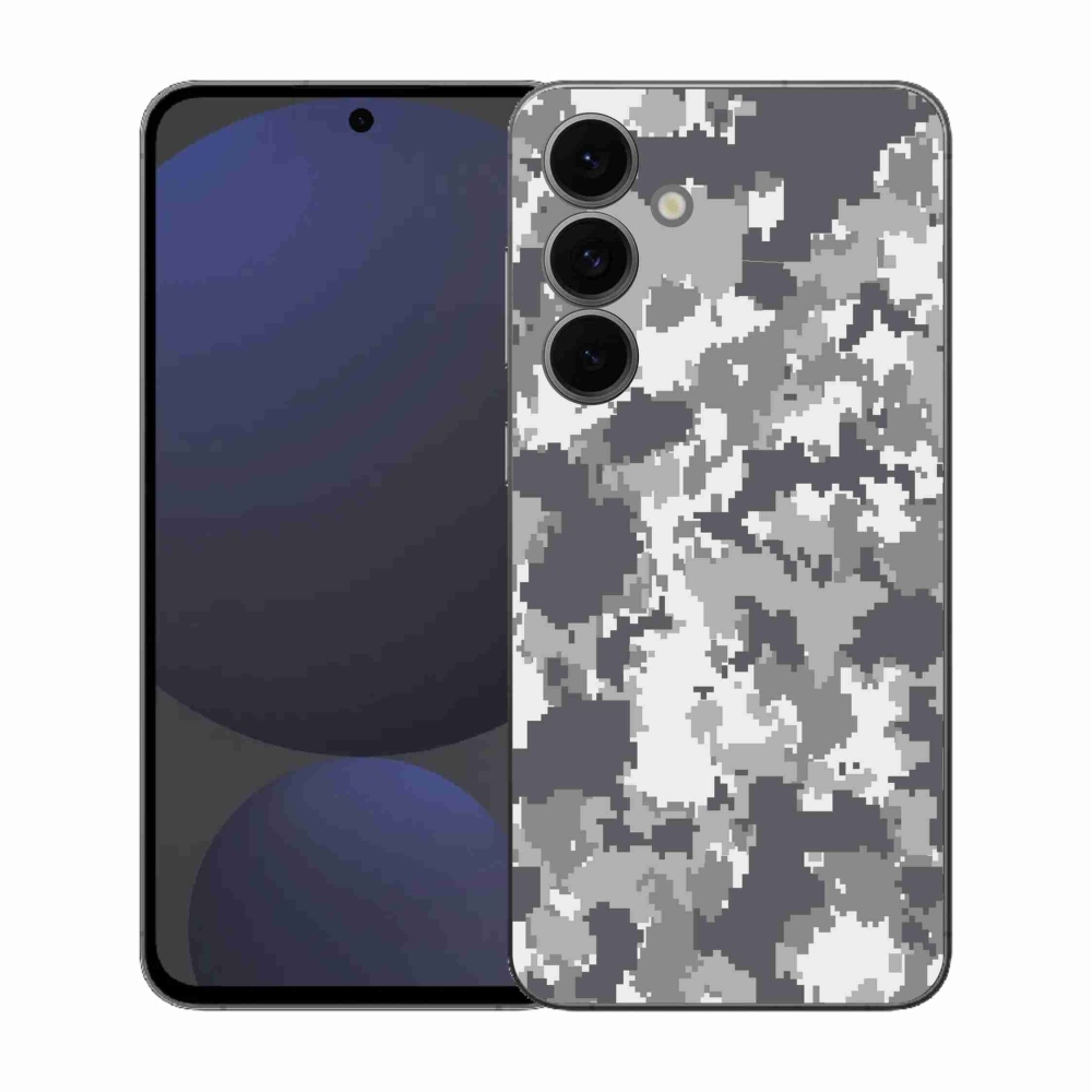 Gelový kryt mmCase na Samsung Galaxy S25 FE - maskáčový vzor 2