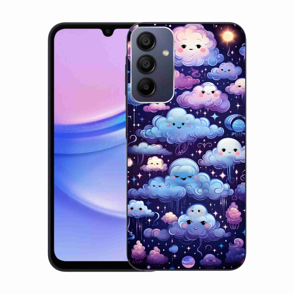 Gelový kryt mmCase na Samsung Galaxy A15 4G/5G - mráčky