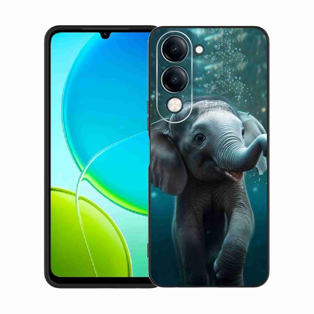 Gelový kryt mmCase na Vivo Y29s 5G - slůně pod vodou