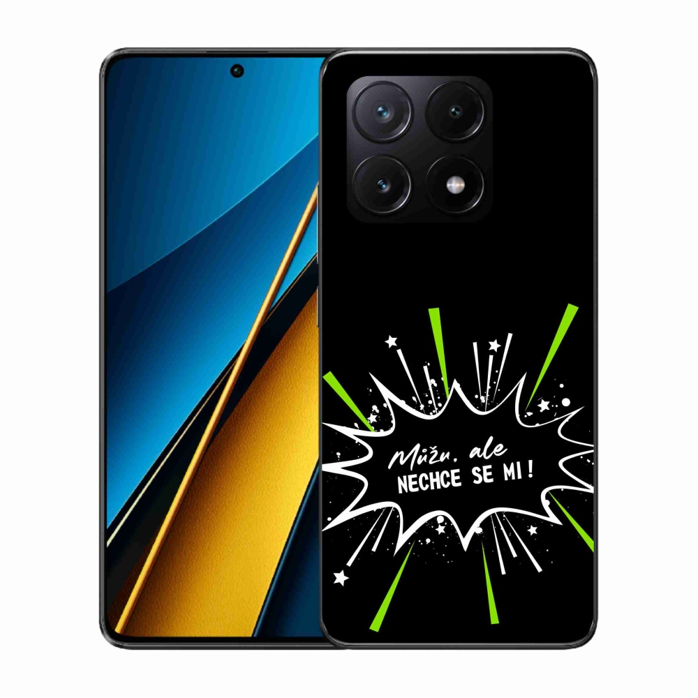 Gelový kryt mmCase na Xiaomi Poco X6 Pro 5G - vtipný text 11 černé pozadí