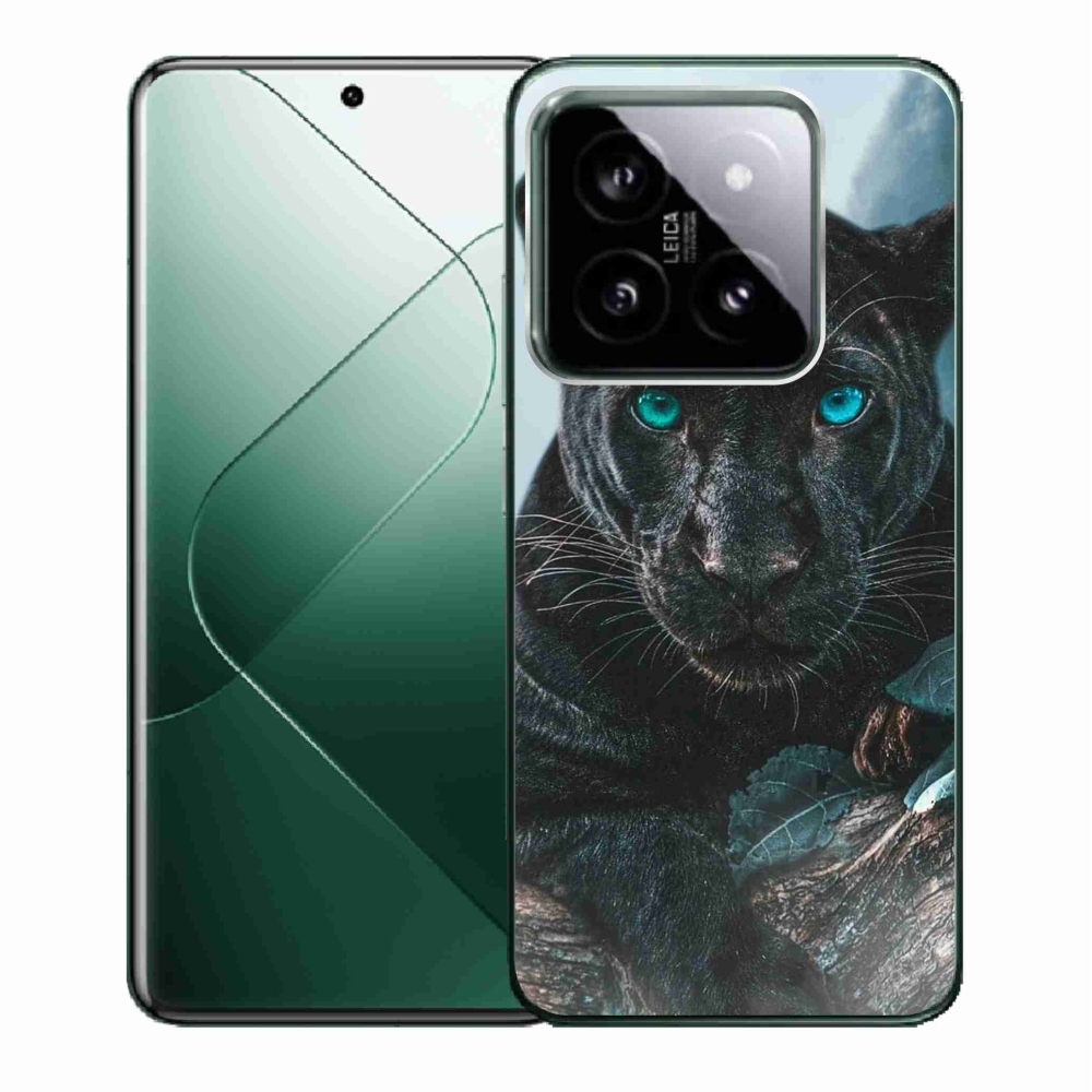 Gelový kryt mmCase na Xiaomi 14 - černý panter