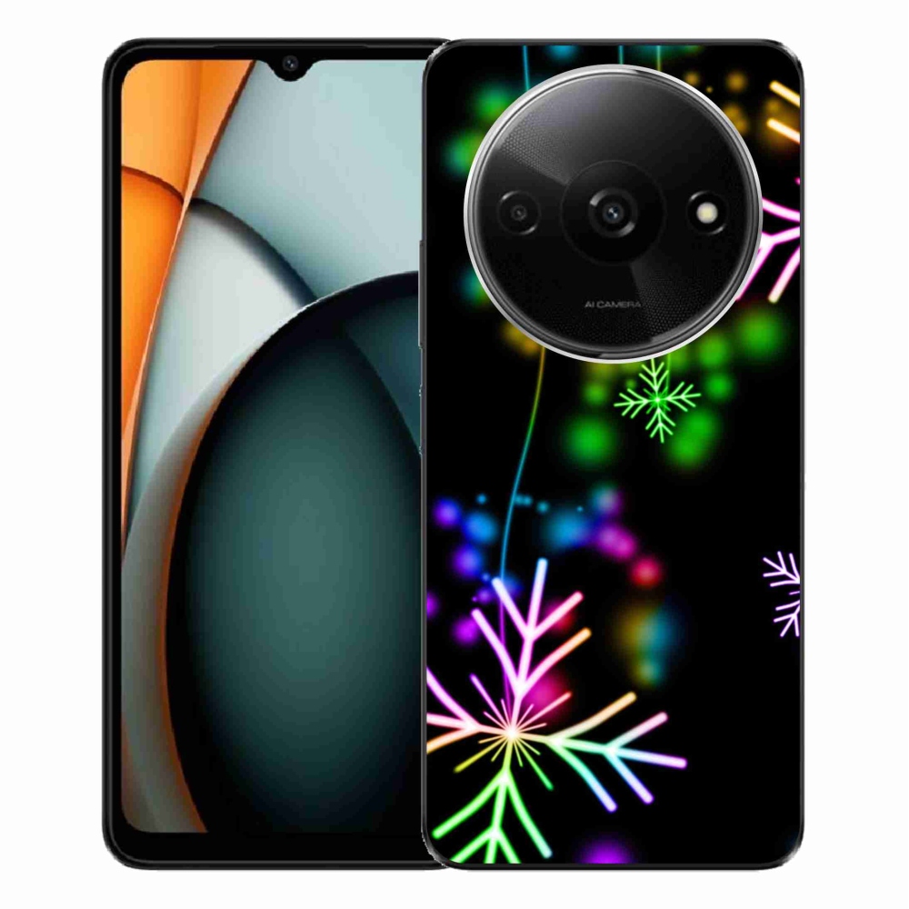 Gelový kryt mmCase na Xiaomi Redmi A3 - barevné vločky