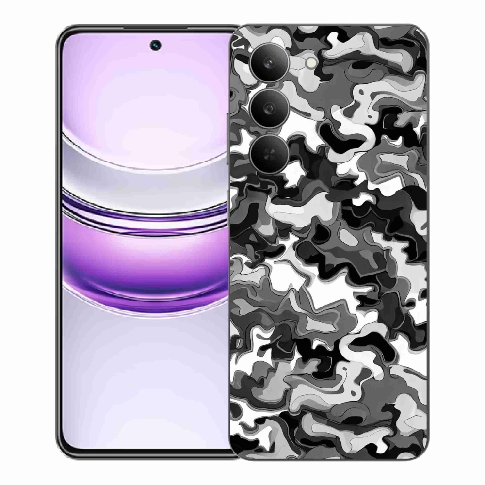 Gelový kryt mmCase na Realme 14x 5G - maskáčový vzor 3