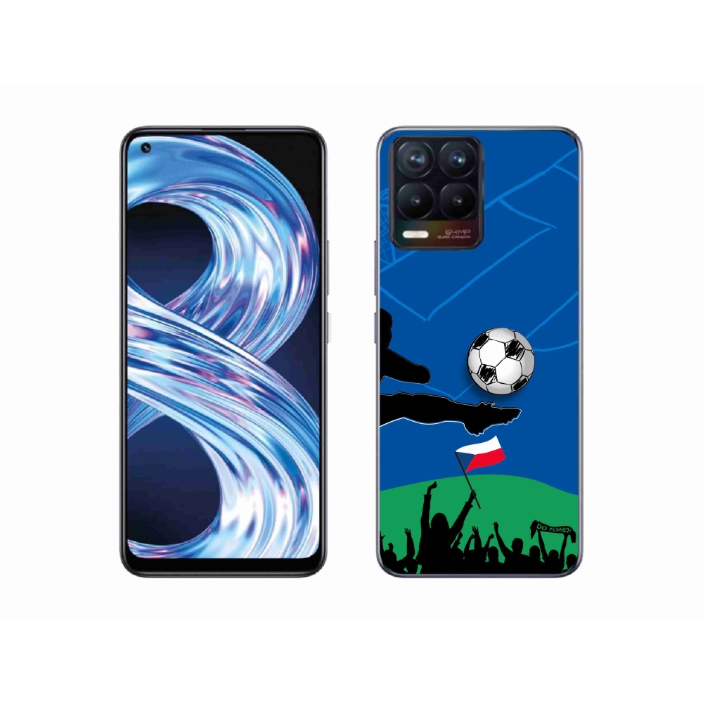 Gelový kryt mmCase na Realme 8 4G - fanoušci fotbalu