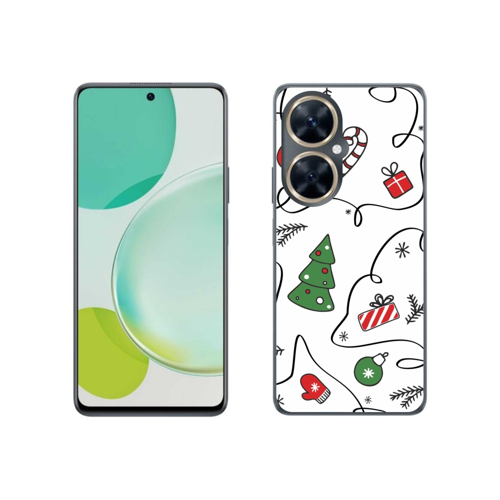 Gelový kryt mmCase na Huawei Nova 11i - vánoční motivy