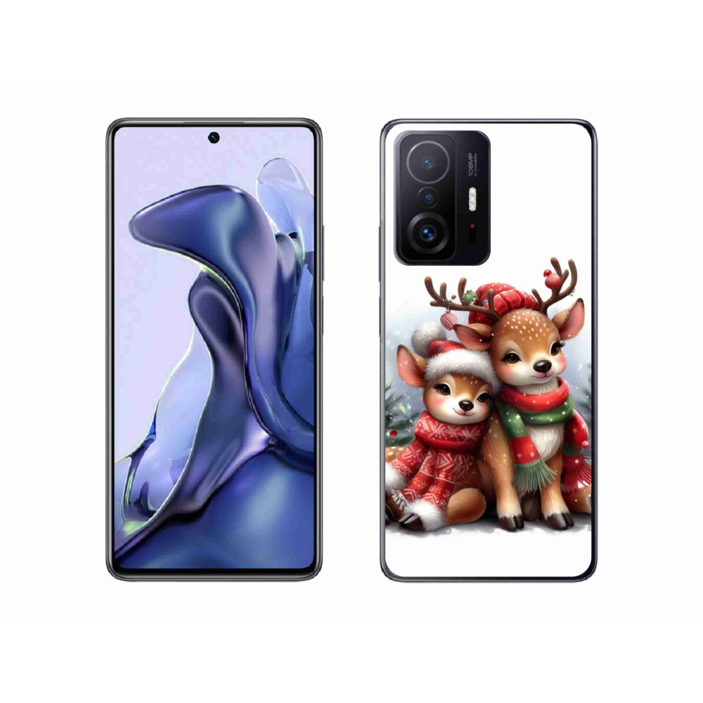 Gelový kryt mmCase na Xiaomi 11T - vánoční sobi