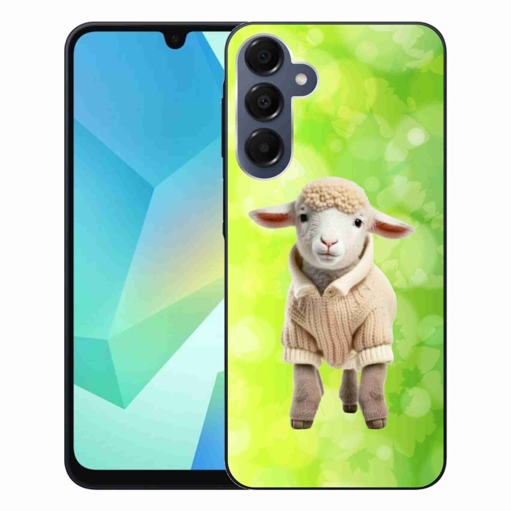 Gelový kryt mmCase na Samsung Galaxy A16 4G/5G - jehně ve svetru
