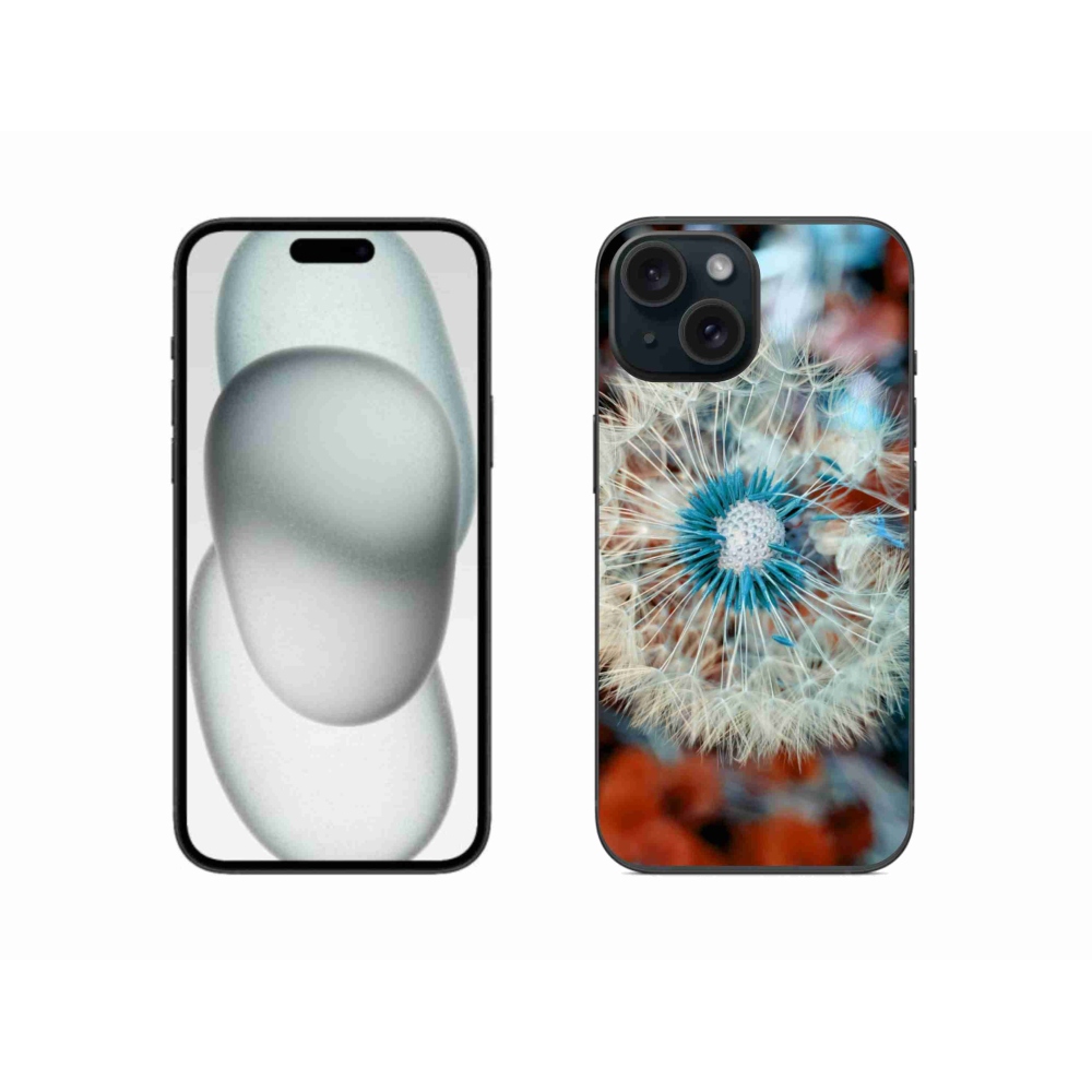 Gelový kryt mmCase na iPhone 15 - odkvetlá pampeliška 1
