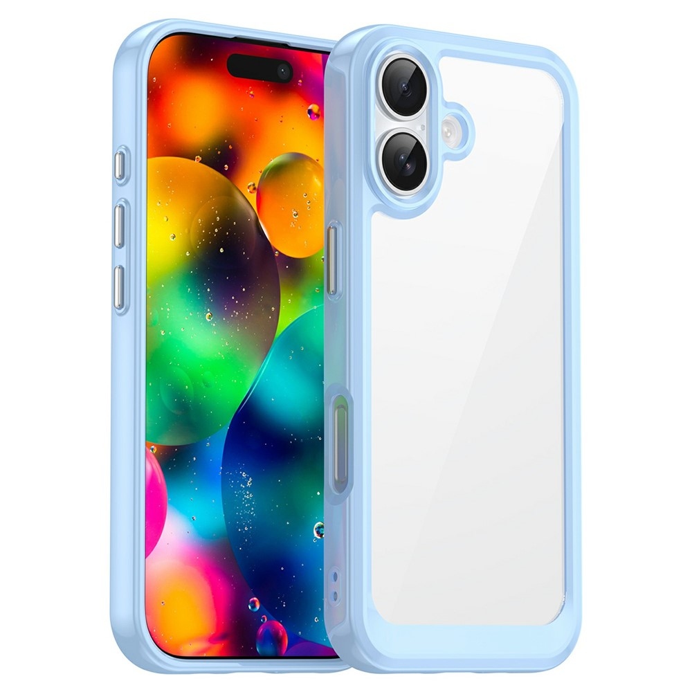 Gelový obal s pevnými zády na iPhone 17 - modrý