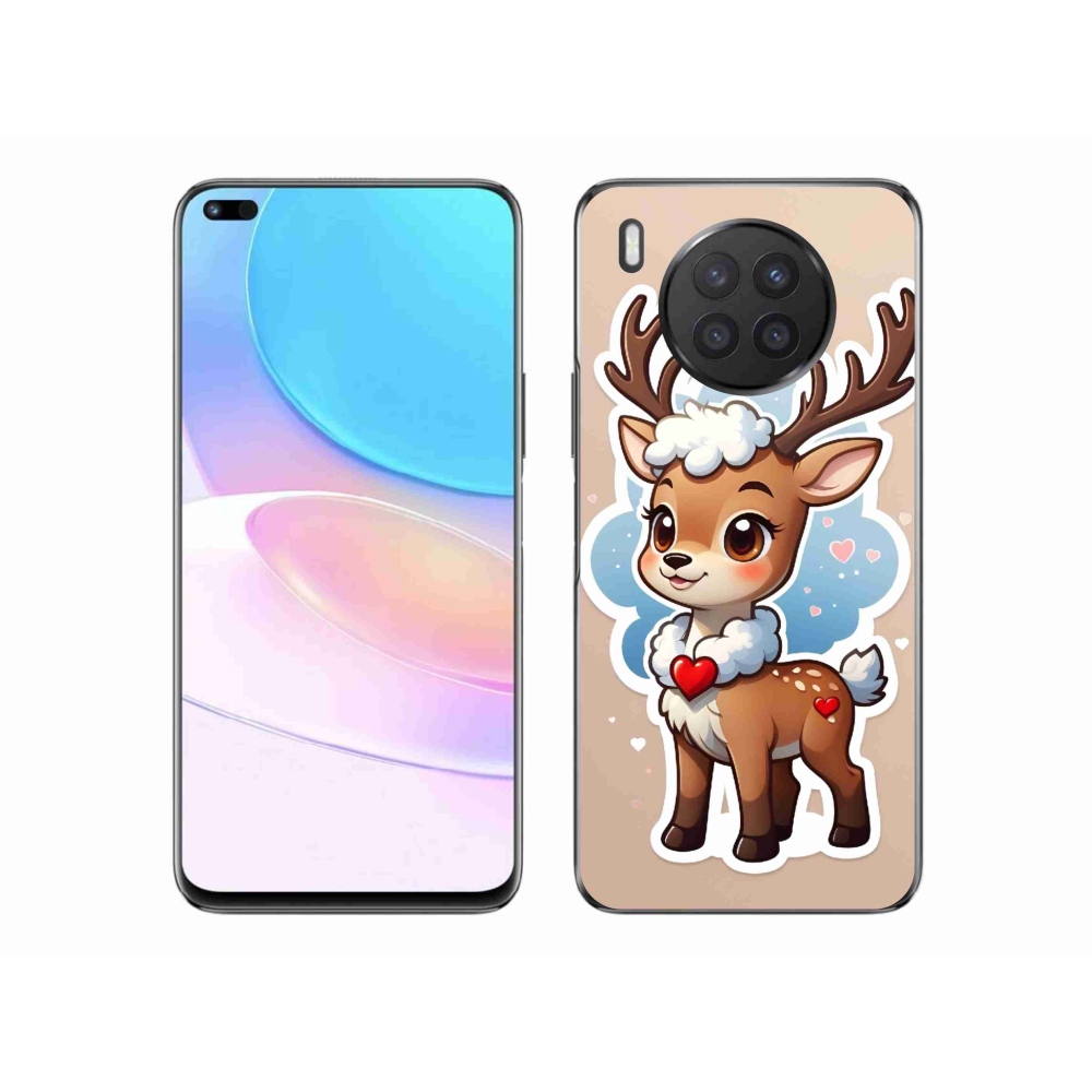 Gelový kryt mmCase na Huawei Nova 8i - kreslený sob