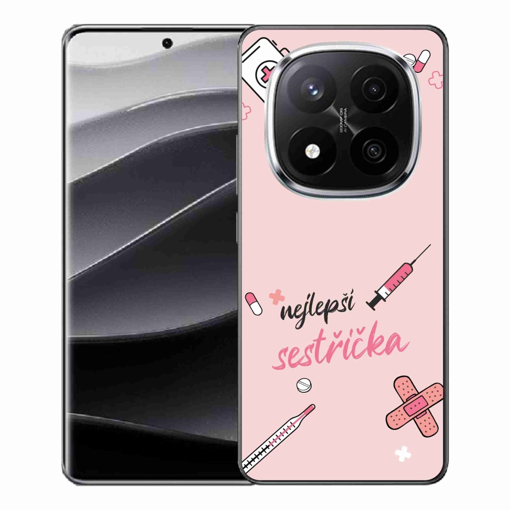 Gelový kryt mmCase na Xiaomi Redmi Note 14 Pro+ 5G - nejlepší sestřička růžové pozadí