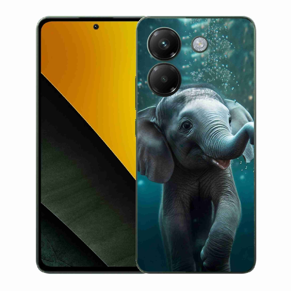 Gelový kryt mmCase na Xiaomi Poco M7 Pro 5G - slůně pod vodou