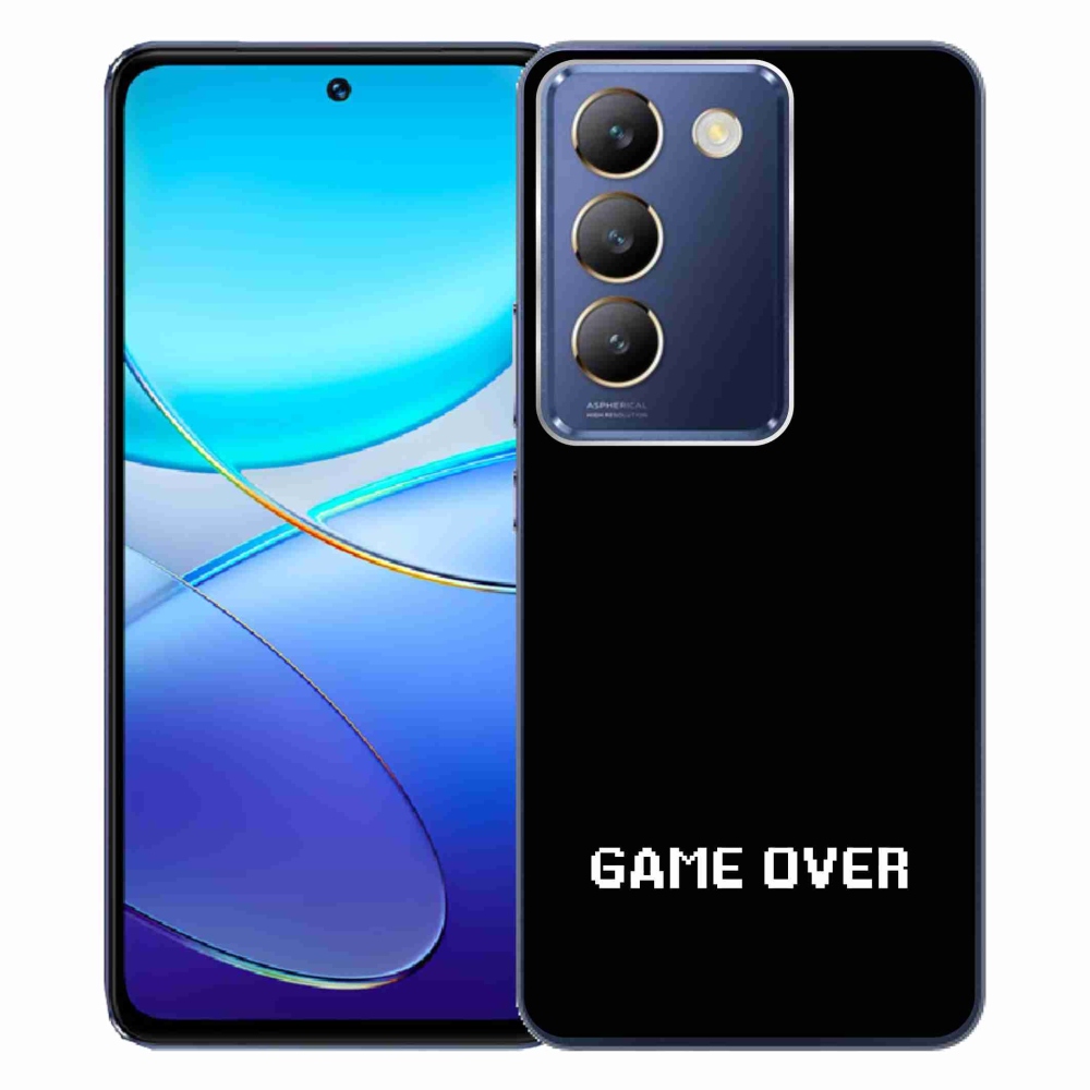 Gelový kryt mmCase na Vivo V40 SE 4G/5G - game over černé pozadí